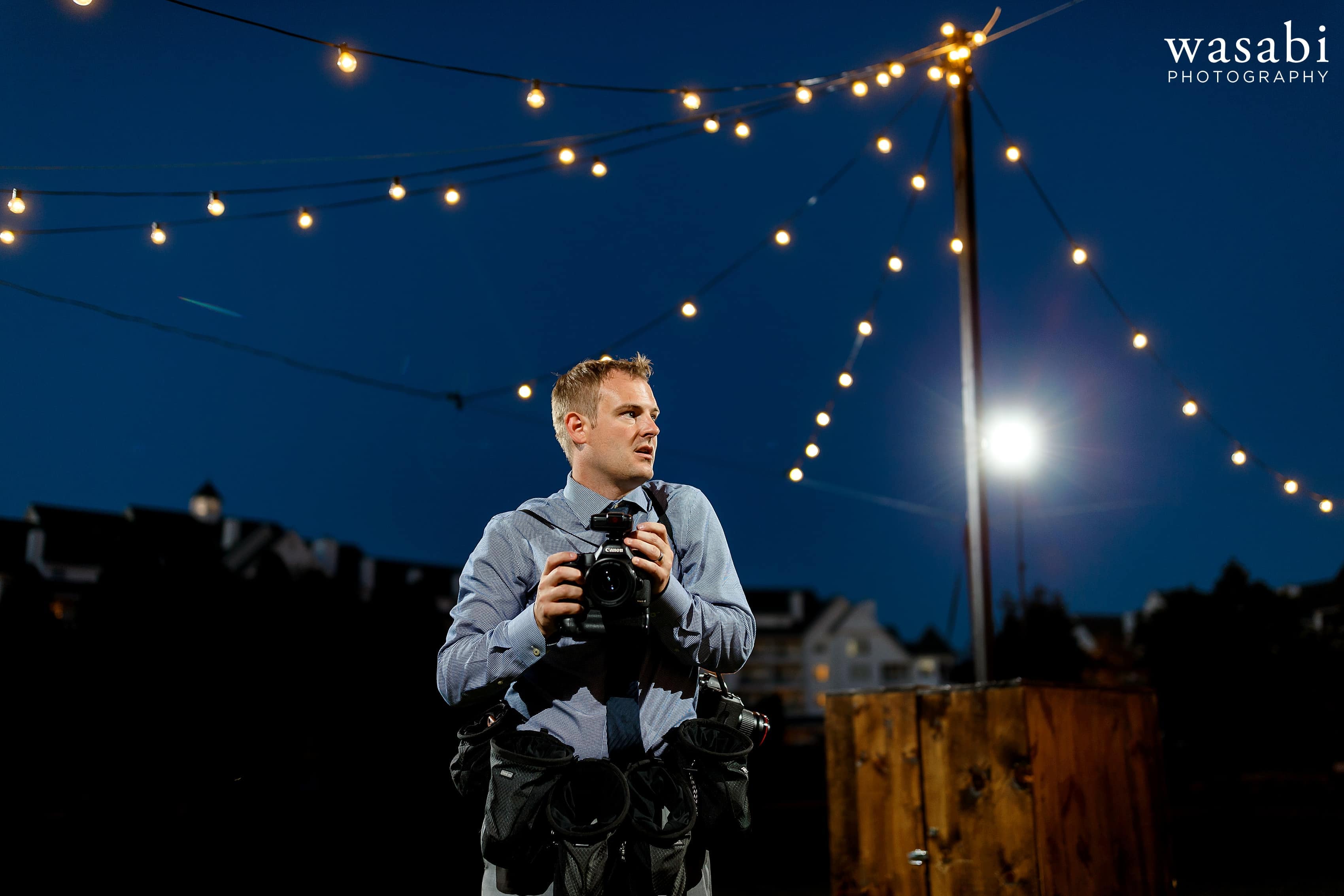 A Behind the Scenes look back at Wasabi Photography's 2018 wedding with photos of our team going above and beyond to make the best images for our couples!