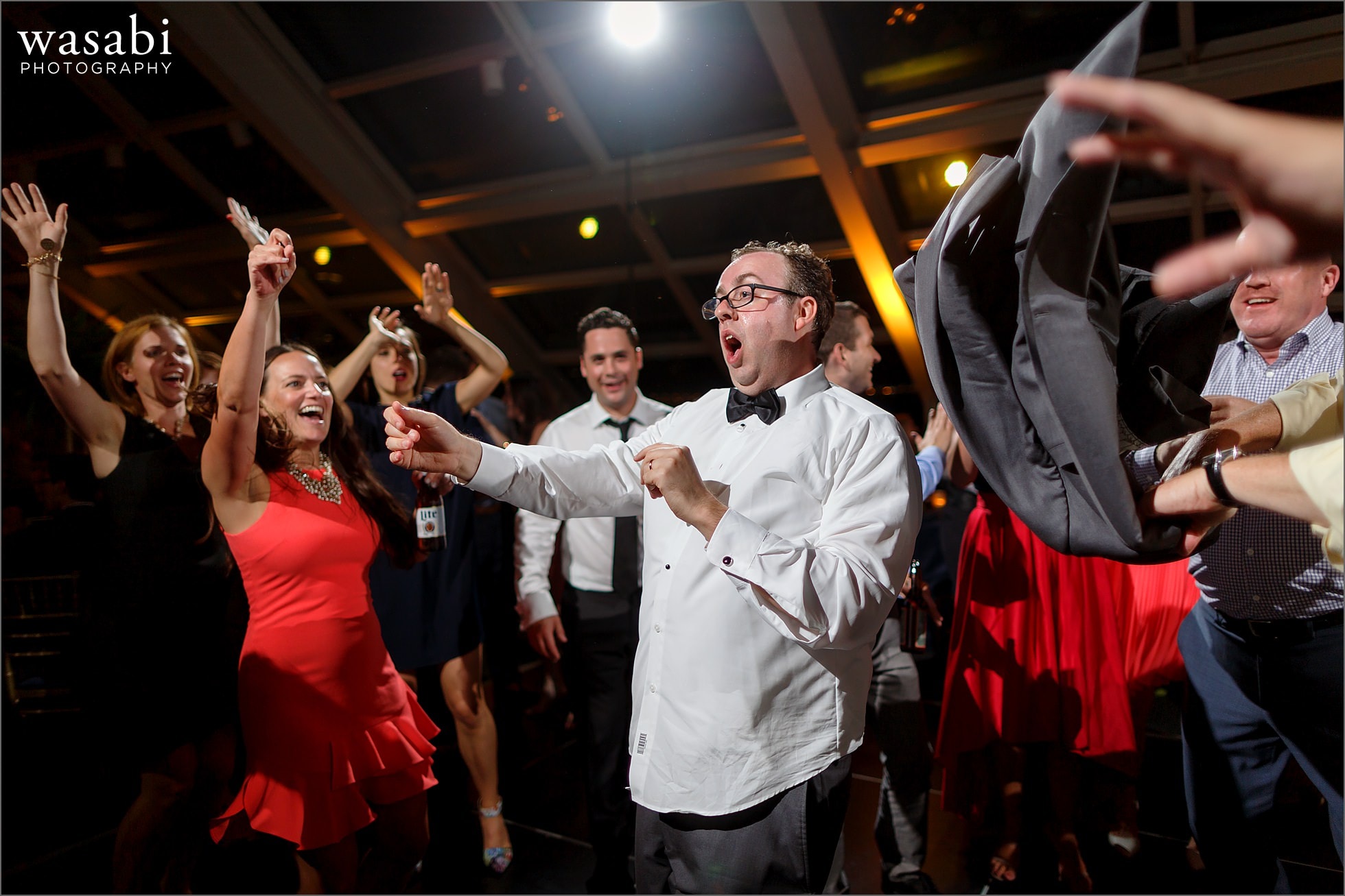 adler planetarium wedding reception dancing photos