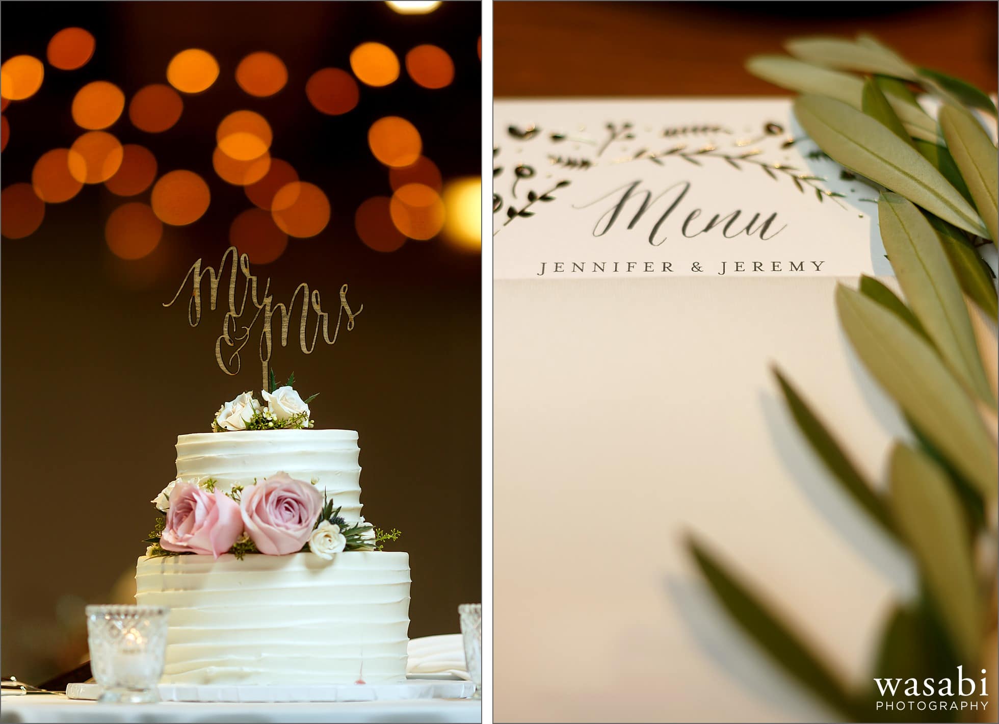 wedding cake detail photo