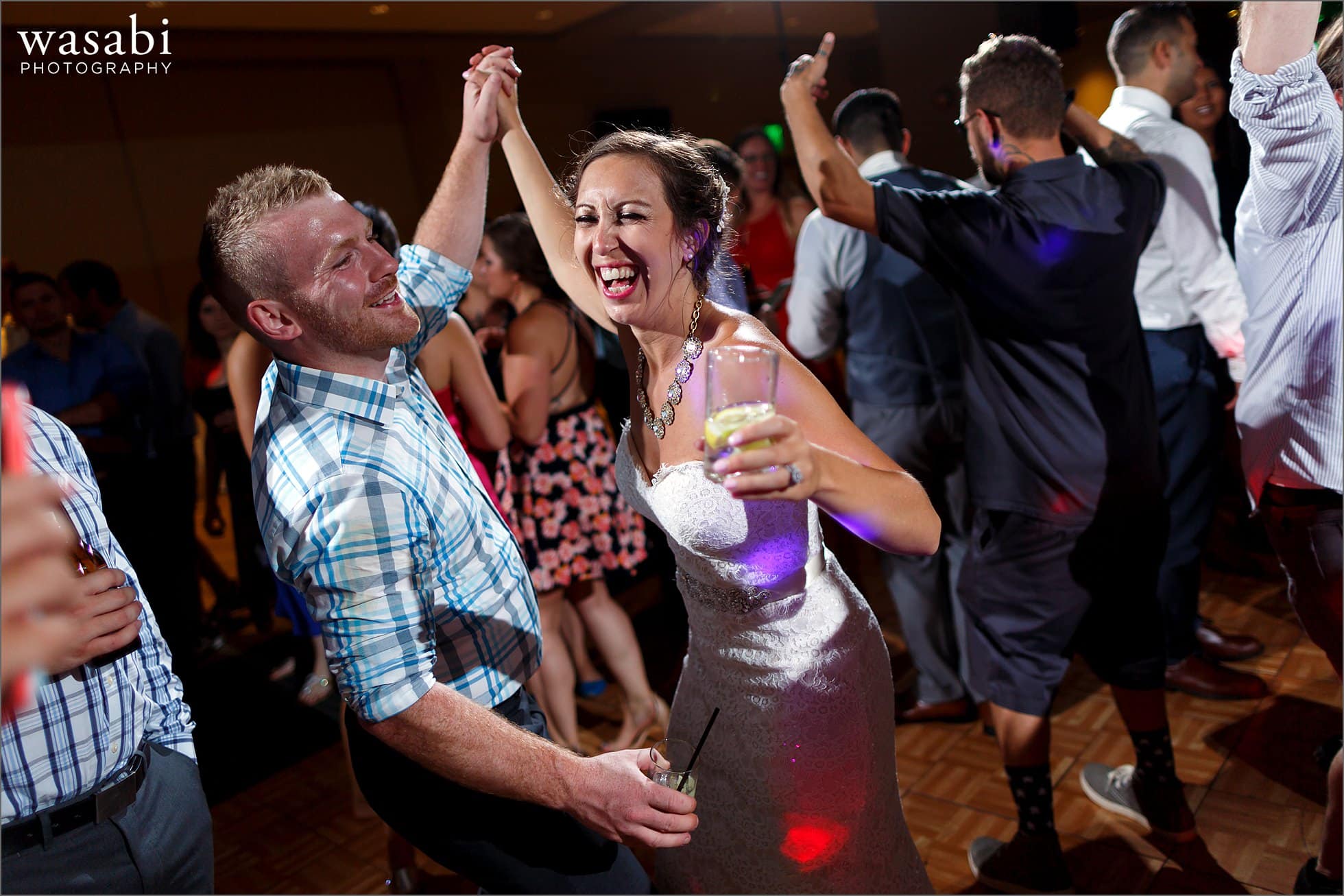 huntington club wedding reception dancing