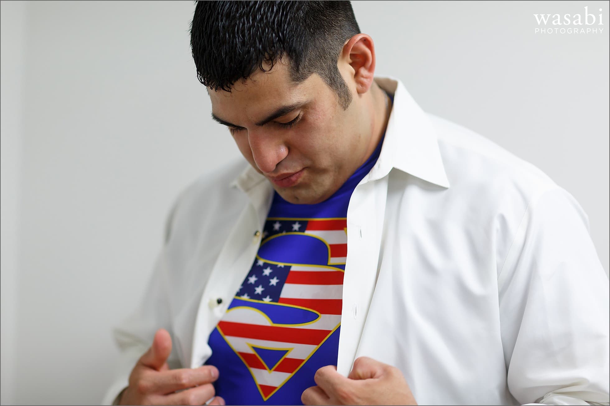 superman groom shirt