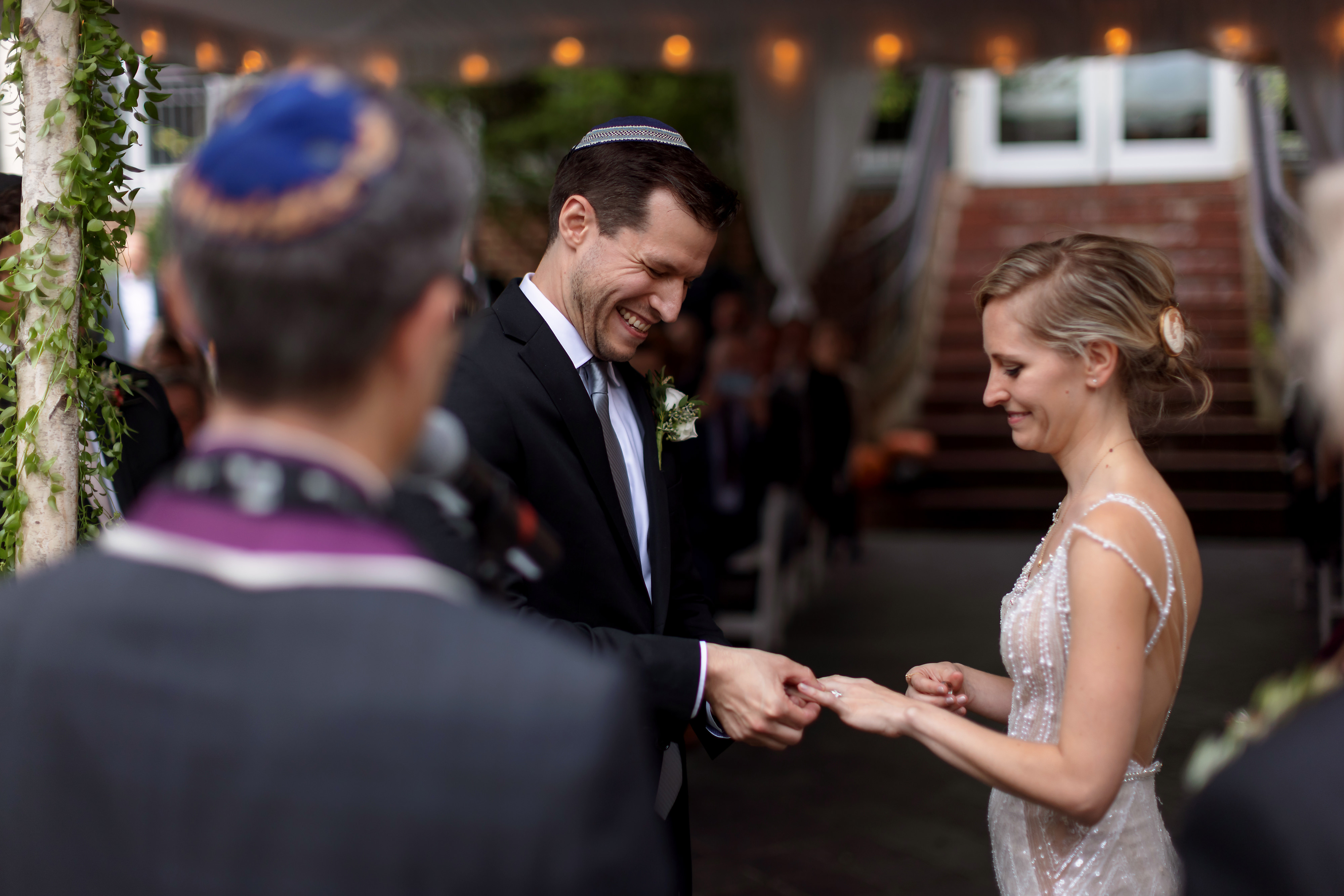 jewish wedding ceremony at Mount Vernon in Virginia