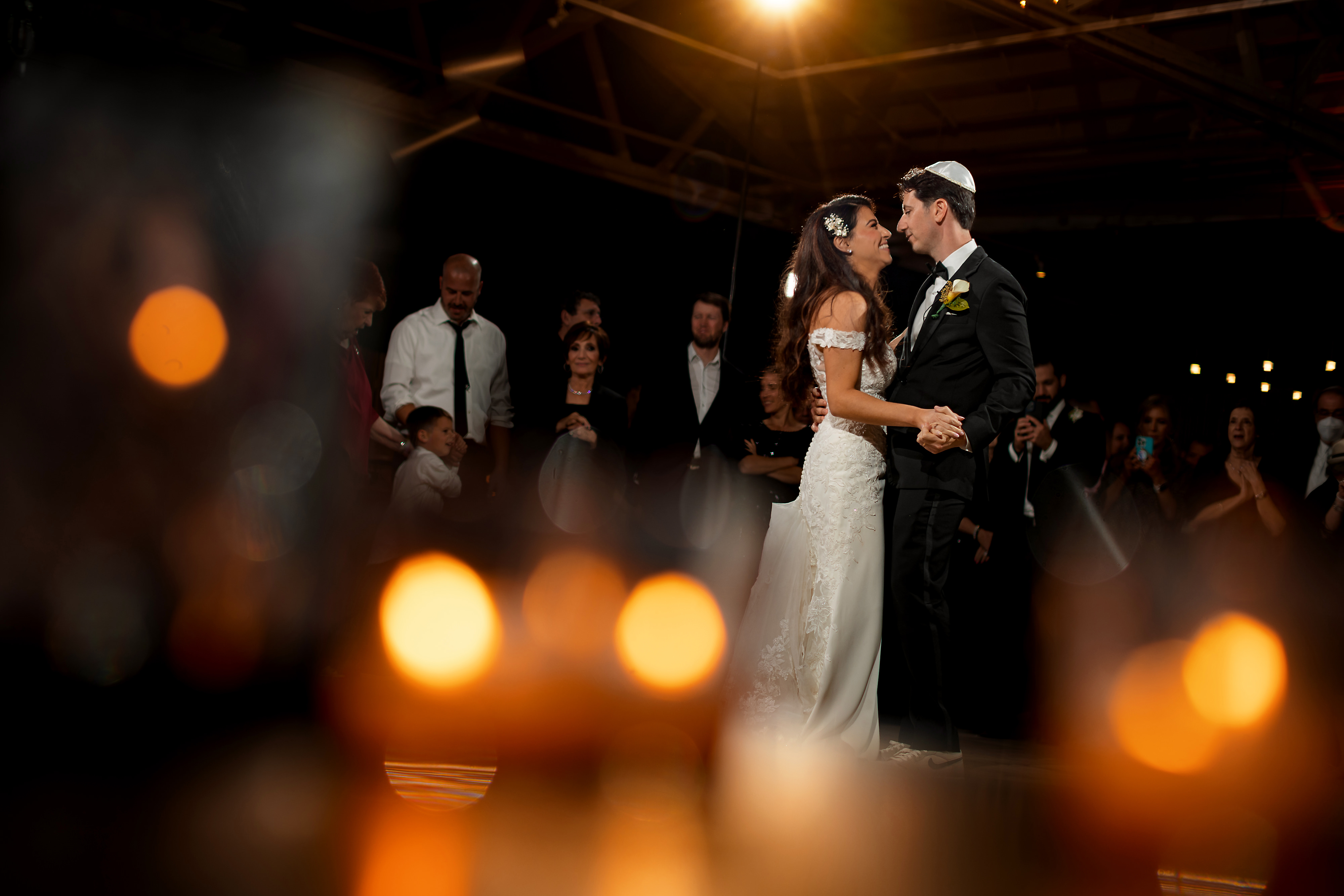 Couple first dance during wedding reception at Sarabande in Chicago