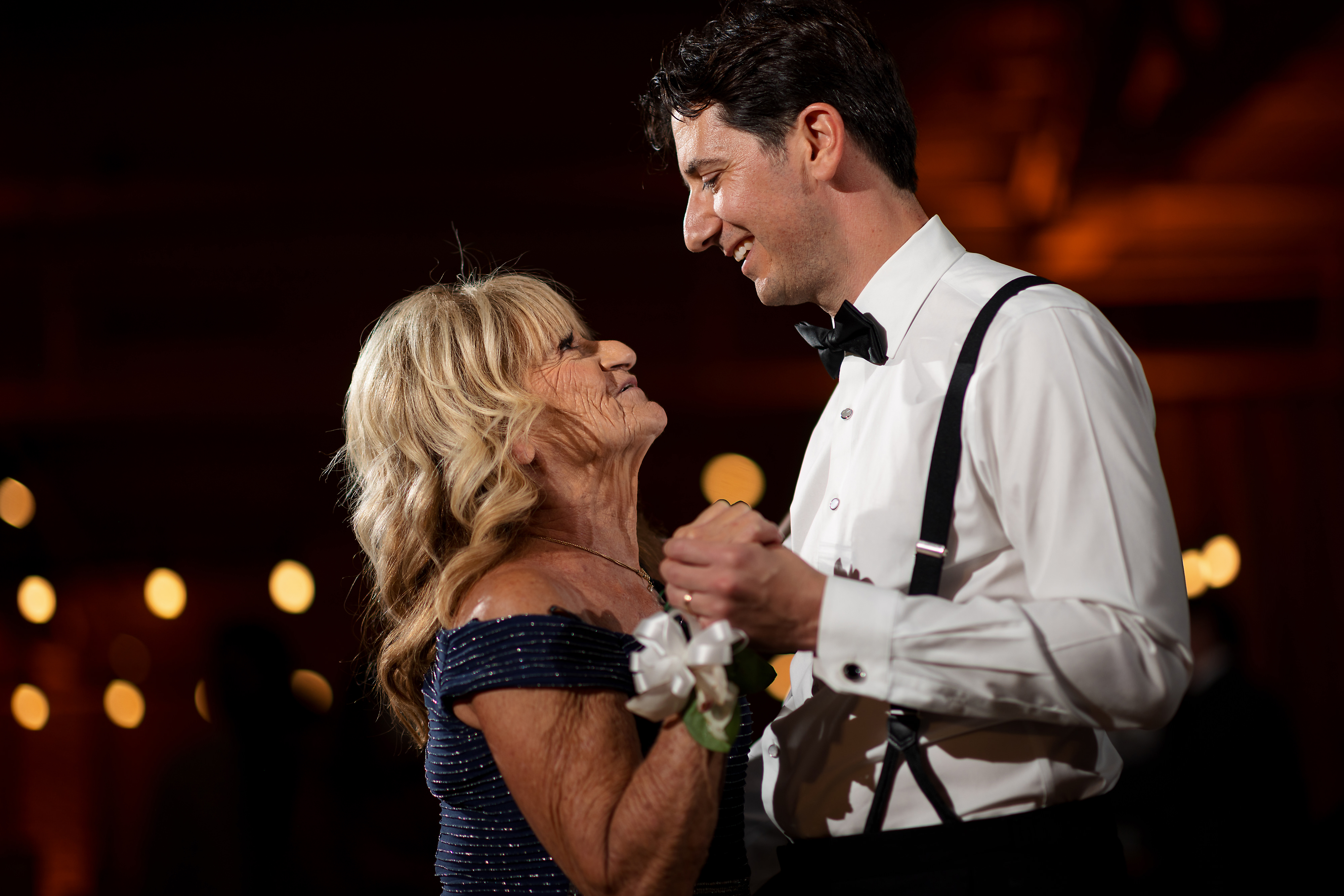 groom first dance with mother during wedding reception at Sarabande in Chicago